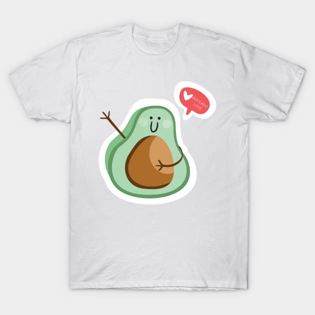 Avocado sharing some love T-Shirt by SeriousMustache